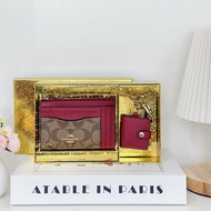 Coach 零錢包+吊飾 限定款禮盒組