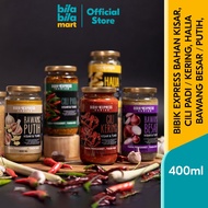 Bibik Express Kisar Ingredients (400ml) Garlic, Rice Chili, Dried Chili, Turmeric, Large Onion Paste