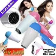 Hair Dryer Pengering Rambut Hairdryer Hairdryer alat Lipat 350 Watt