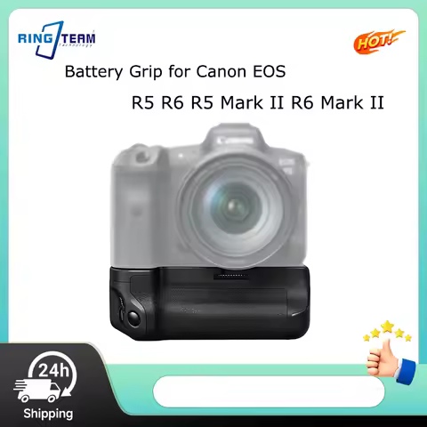 BG-R20 Camera Battery Grip for Canon R5 R6 R5 Mark II R6 Mark II Works with Dual LP-E6P LP-E6NH