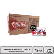 Sabun Mandi Nuvo Merah 76gr 1 Dus Isi 72 Pcs / Sabun Batang 1 Karton
