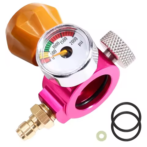 BABZ CO2 Quick Adapter Soda Exchange Carbonator with Pressure Gauge for Soda Machine Soda Co2 Cylind