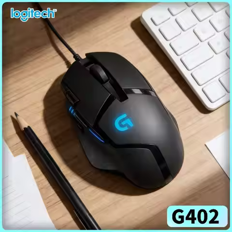 Logitech G402 Programmable Gaming Mouse, 8 Buttons, 1ms Latency, Smooth and Responsive G102/G203/M10