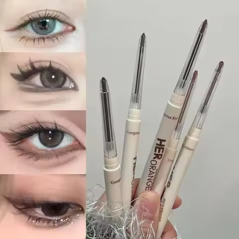 Chocolate Brown Eyeliner Gel Pen 5 Colors Long-lasting Waterproof Gel Eyeliner Latte Coffee Matte Si