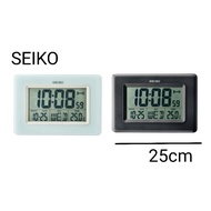 SEIKO Digital LCD Desktop/Wallmount Rectangular Clock QHL058