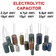 (10pcs) 2.2µF,  4.7µF, 6.8µF, 10µF, 15µF, 33µF  400V Aluminum electrolytic capacitor component