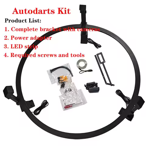 Autoart Kit includes a camera and camera holder, LED ring, LED light strip, and light strip adapter