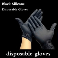 20pcs Black Strong Nitrile Gloves Powder Latex Free Mechanic Tattoo Gloves