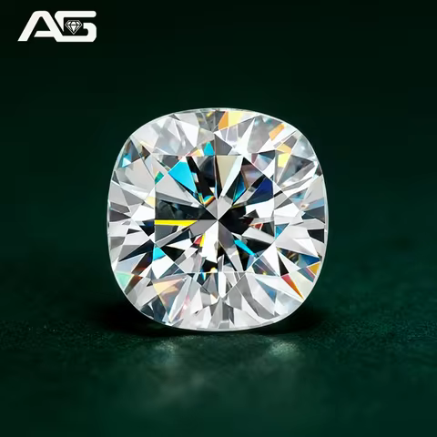 Super White D Color Square Cushion Cut Moissanite Stone 0.5-5.0ct Positive Pass Diamond Tester with 