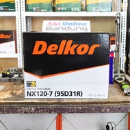 Dry Delkor Car Battery Type Nx120-7 (95D31R) Phanter/ H1 Diesel, L300
