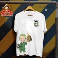 HOT- Super beautiful chibi One Piece Zoro T-shirt - High quality chibi Zoro shirt OP127 - super qual