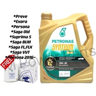 Petronas Syntium 3000 Engine Oil 5w-30 5w30 Free Oil Filter Perodua Minyak Hitam,Enjin Oil,Minyak En