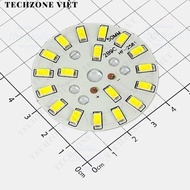 [2 Pieces]- Bright White LED Panel 9W 18LED 5730 50mm 27-28.8VDC TechZone Viet