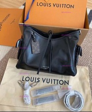 Lv Louis Vuitton carryall小號黑武士 全皮小號 黑武士小羊皮