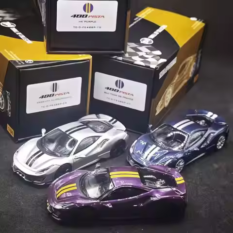 TOC 1/64 488 pista alloy car model