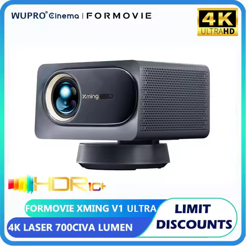 Formovie Xming V1 Ultra Projector 1100ANSI Lumens HDR LED For Home Portable Cinema MEMC 4K 2+32GB Wi