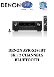 Denon AVR-X580BT 5.2 channels 8K AV Receiver