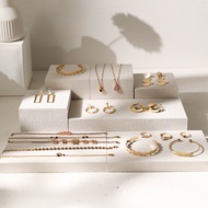 Jewelry Display Display Props Linen Display Plate Earrings Necklace Bracelet Jewelry Display Stand J