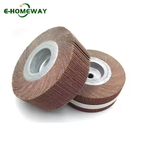 6''x2''x1/2'' Flange Abrasive Flap Wheel | Premium Sanding Cloth Mop Wheel for Polishing | Heavy-Dut