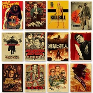 Quentin Tarantino Movie Kill Bill/Django Unchained/Reservoir Dog Film Posters Kraft Paper Home /Room