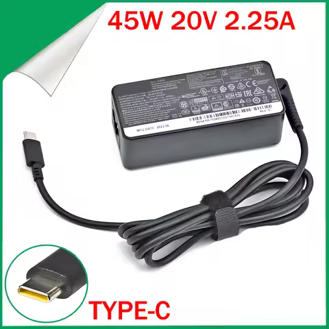 20V 2.25A 45W Type USB C Laptop AC Adapter Power Supply ​Charger For Lenovo C330 S330 C340 S340 100E