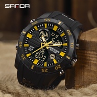 SANDA Waterproof Dual Display LED Digital Men's Watch 791