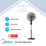 Midea 16-inch Stand Fan, MS1623BR, Black