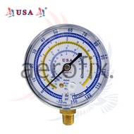 USA Pressure & Suction Gauge (R12/R22/R134a/R404a) for manifold