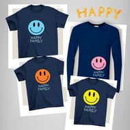 Happy Family  Set Tshirt Baju Cotton Sedondon Family Tshirt Murah