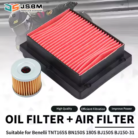 JSBM Motorcycle Accessories Air Filter Oil Filters For Benelli 180S TNT165S BN150S BJ150S BJ150-31 K