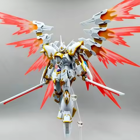 HG 1/144 SEED FREEDOM Black Knight Squad With Light Wings Water sticker Action Figures Assembled Mod