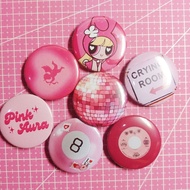 [4.4 cm] Pin Button Pink Y2k aesthetic Pin Badge Brooch Pin Bag Y2k Pin