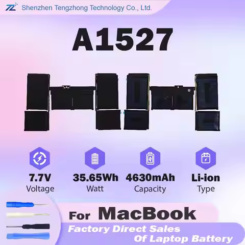 A1527 Laptop Battery for Early 2015 Early 2016 Mid 2017 MacBook 12-inch Retina A1534 EMC 2746 EMC 29