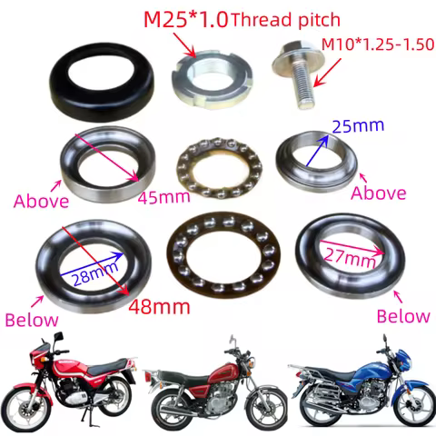 Motorcycle Direction Plane pressure bearing Suitable for Suzuki KEEWAY OWEN GN125 GS125 EN150 EN125-