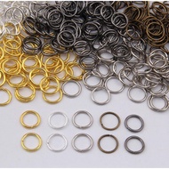 200pcs  4-12mm Metal Single Loops Open Jump Ring & Split Ring Connectors For DIY Jewelry Making Find