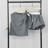 Atipa - Coastal Ease Set (#25382) ชุดเซ็ตผู้หญิง เสื้อกล้ามริ้วและกระโปรงบอลลูน