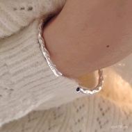 Bracelet Texture ins Fashion Temperament Cool Style Niche Trendy Cool Bracelet Irregular Frosted Sil