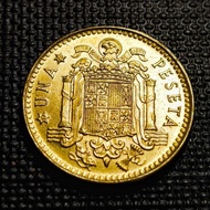 Spain Vintage Coin King Juan Carlos 1 Peseta Year 1975