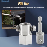 DARNELL Trailer Jack Crank Handle, Charging Drill Adapter Bit Drill Adapter, Drill Adapter 1/2 Inch 