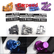 RAYS Universal Car Truck Motorcycle Tire Valve Short Stems Metal Bolt Tire Valve Stem Kit with Dust 