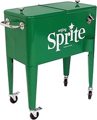 Leigh Country CP 98401 60 QT Sprite, Green Rolling Cooler