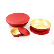 MERAH Allegra bowl gold red tupperware