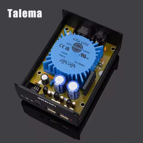 15W DC5V USB Audio Linear Power Supply for TALEMA LT1086CT CLC Filters DC5521 Low Noise CAS XMOS for