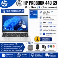 HP ProBook 440 G9 Intel Core i7-12th Gen Laptop i7-1255U Deca-core(10 Core) Touch Screen FHD Display