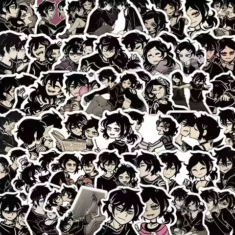 10/30/65pcs The Coffin Of Andy And Leyley Anime Stickers Andy Leyley Cartoon Sticker Laptop Skateboa