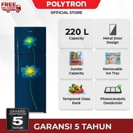 Polytron Kulkas 2 Pintu Beauty Steel 220 Liter Prb 237Lb Terbaru