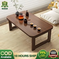 Foldable Coffee Storage Table High-Grade Bamboo Simple Movable 70/80/100 CM Study Table