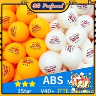 （Free shipping）DOUBLE FISH V40+ 3 Star Ping Pong Ball Seamed ABS New Material Table Tennis Balls ITT