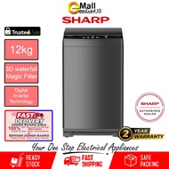 Sharp 12kg 10kg Top Load Washing Machine Washer Mesin Basuh Inverter ESW12SM | ESW10SM