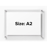A2 Wall Mounted Acrylic Frame / Poster Frame / Advertisement Frame / Certificate Frame